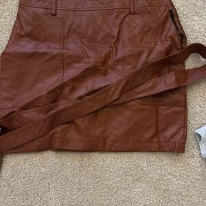 Fashion Nova Brown Mini Skirt